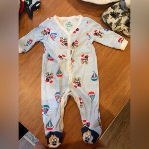 Disney Light Blue Sailboat Footie